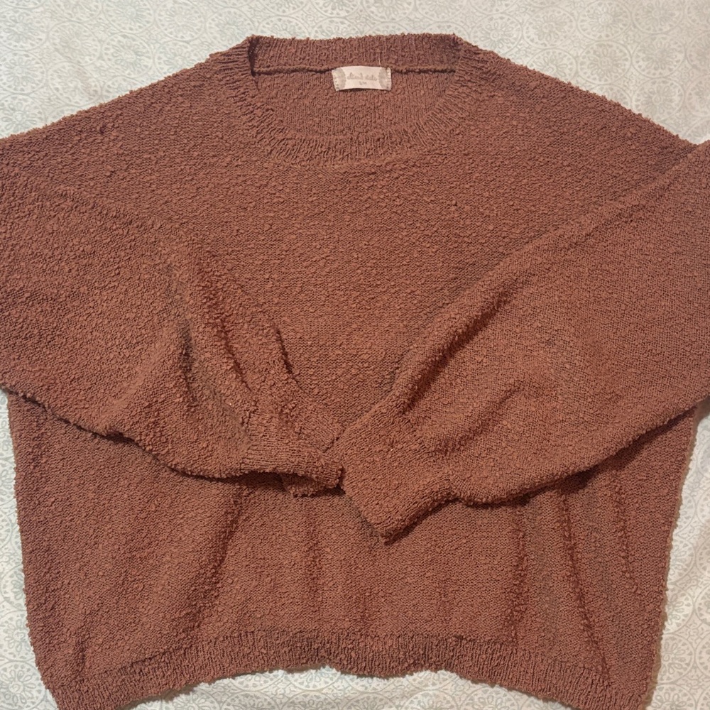 Altar'd State Textured Brown Sweater Size S/M - Picture 5 of 12